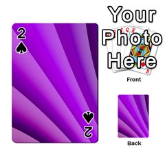 Gentle Folds Of Purple Playing Cards 54 Designs  by FunWithFibro