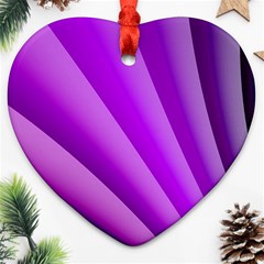 Gentle Folds Of Purple Heart Ornament (2 Sides) by FunWithFibro