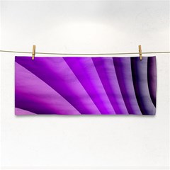 Gentle Folds Of Purple Hand Towel by FunWithFibro