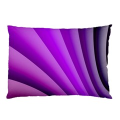 Gentle Folds Of Purple Pillow Case by FunWithFibro