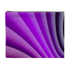 Gentle Folds Of Purple Cosmetic Bag (xl) by FunWithFibro