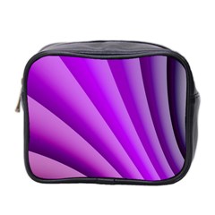 Gentle Folds Of Purple Mini Toiletries Bag 2-side by FunWithFibro