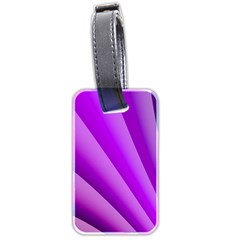 Gentle Folds Of Purple Luggage Tags (two Sides) by FunWithFibro