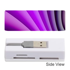 Gentle Folds Of Purple Memory Card Reader (stick)  by FunWithFibro