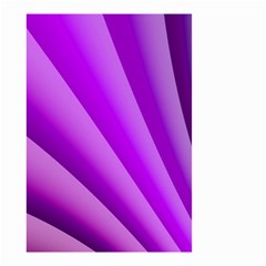 Gentle Folds Of Purple Small Garden Flag (two Sides) by FunWithFibro