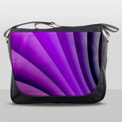 Gentle Folds Of Purple Messenger Bags by FunWithFibro