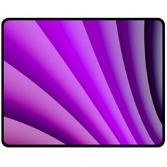 Gentle Folds Of Purple Double Sided Fleece Blanket (medium)  by FunWithFibro