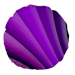 Gentle Folds Of Purple Large 18  Premium Flano Round Cushions by FunWithFibro