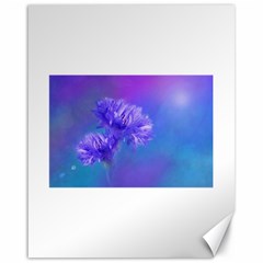 Purple Cornflower Floral  Canvas 16  X 20   by yoursparklingshop