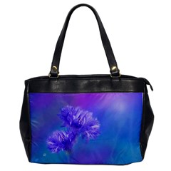 Purple Cornflower Floral  Office Handbags by yoursparklingshop