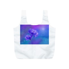 Purple Cornflower Floral  Full Print Recycle Bags (s)  by yoursparklingshop