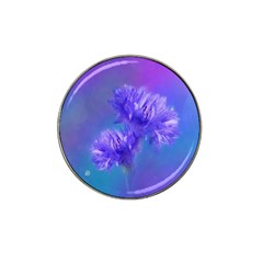 Flowers Cornflower Floral Chic Stylish Purple  Hat Clip Ball Marker (10 Pack) by yoursparklingshop