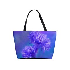 Flowers Cornflower Floral Chic Stylish Purple  Shoulder Handbags