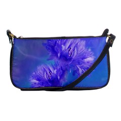 Flowers Cornflower Floral Chic Stylish Purple  Shoulder Clutch Bags by yoursparklingshop