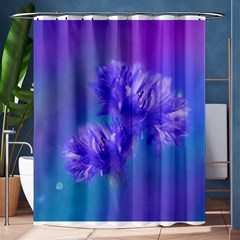 Flowers Cornflower Floral Chic Stylish Purple  Shower Curtain 60  X 72  (medium)  by yoursparklingshop