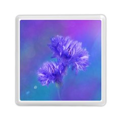 Flowers Cornflower Floral Chic Stylish Purple  Memory Card Reader (square)  by yoursparklingshop