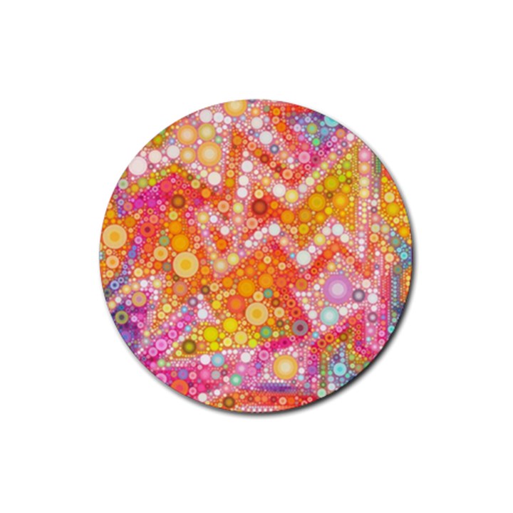 Sunshine Bubbles Rubber Round Coaster (4 pack) 