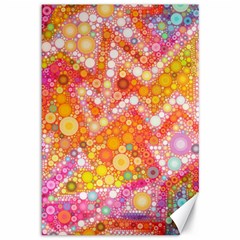 Sunshine Bubbles Canvas 12  X 18   by KirstenStar