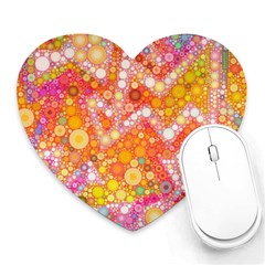 Sunshine Bubbles Heart Mousepads by KirstenStar