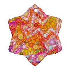 Sunshine Bubbles Ornament (snowflake)  by KirstenStar