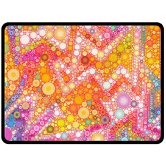 Sunshine Bubbles Double Sided Fleece Blanket (large)  by KirstenStar