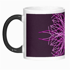 Pink Kaleidoscope Flower Mandala Art Morph Mugs by yoursparklingshop