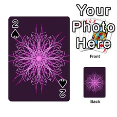 Pink Kaleidoscope Flower Mandala Art Playing Cards 54 Designs  by yoursparklingshop