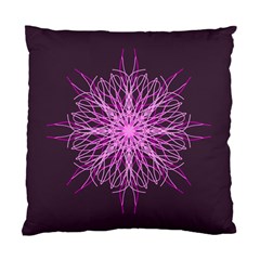 Pink Kaleidoscope Flower Mandala Art Standard Cushion Case (two Sides) by yoursparklingshop