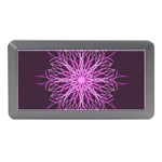 Pink Kaleidoscope Flower Mandala Art Memory Card Reader (Mini) Front