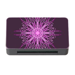 Pink Kaleidoscope Flower Mandala Art Memory Card Reader With Cf by yoursparklingshop