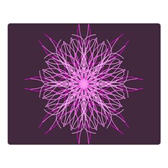 Pink Kaleidoscope Flower Mandala Art Double Sided Flano Blanket (large)  by yoursparklingshop