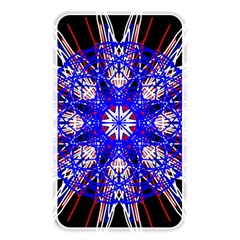 Kaleidoscope Flower Mandala Art Black White Red Blue Memory Card Reader by yoursparklingshop