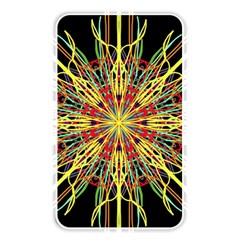 Kaleidoscope Flower Mandala Art Black Yellow Orange Red Memory Card Reader by yoursparklingshop