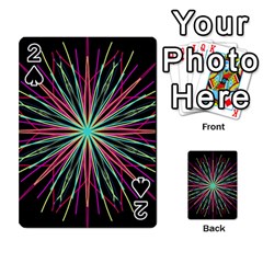 Pink Turquoise Black Star Kaleidoscope Flower Mandala Art Playing Cards 54 Designs  by yoursparklingshop