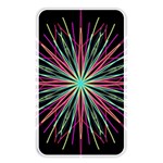 Pink Turquoise Black Star Kaleidoscope Flower Mandala Art Memory Card Reader Front