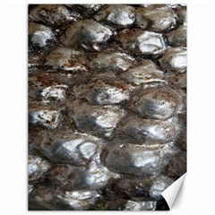 Festive Silver Metallic Abstract Art Canvas 18  X 24   by yoursparklingshop