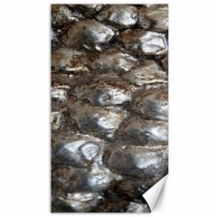 Festive Silver Metallic Abstract Art Canvas 40  X 72   by yoursparklingshop