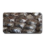 Festive Silver Metallic Abstract Art Medium Bar Mats 16 x8.5  Bar Mat