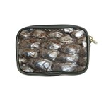 Festive Silver Metallic Abstract Art Coin Purse Back