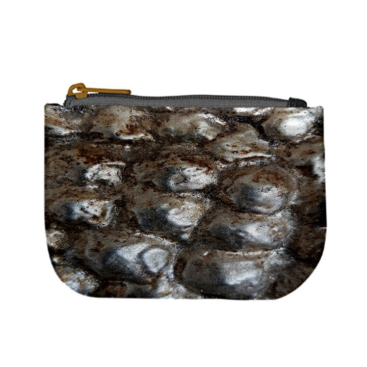 Festive Silver Metallic Abstract Art Mini Coin Purses