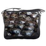 Festive Silver Metallic Abstract Art Messenger Bags Front