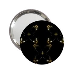 Festive Black Golden Lights  2 25  Handbag Mirrors by yoursparklingshop