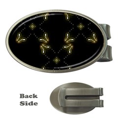 Festive Black Golden Lights  Money Clips (oval)  by yoursparklingshop