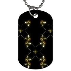 Festive Black Golden Lights  Dog Tag (two Sides) by yoursparklingshop