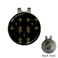 Festive Black Golden Lights  Hat Clips With Golf Markers by yoursparklingshop