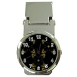 Festive Black Golden Lights  Money Clip Watches Front