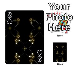 Festive Black Golden Lights  Playing Cards 54 Designs  by yoursparklingshop