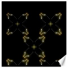 Festive Black Golden Lights  Canvas 20  X 20   by yoursparklingshop