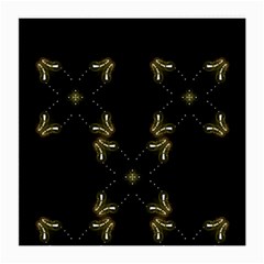 Festive Black Golden Lights  Medium Glasses Cloth by yoursparklingshop