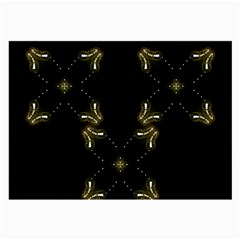 Festive Black Golden Lights  Large Glasses Cloth by yoursparklingshop